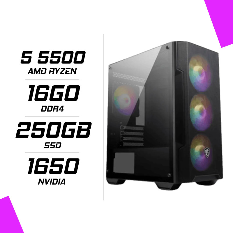PC Gamer Maroc Ryzen5 5500 GTX1650 PC Gamer Maroc Ryzen5 5500 GTX1650