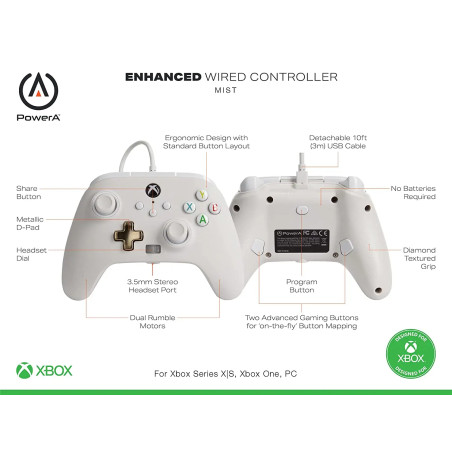 PowerA Manette Xbox Series X|S White