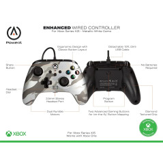 PowerA Manette Xbox Series X|S Metallic Arctic
