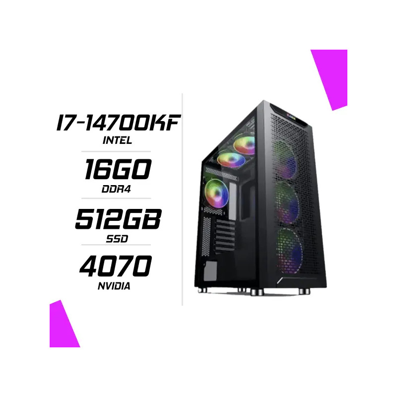 PC Gamer Intel I7 14700KF RTX 4070 PC Gamer Intel I7 14700KF RTX 4070
