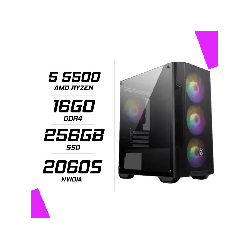 PC Gamer Ryzen 5 5500 GTX 2060Super PC Gamer Ryzen 5 5500 GTX 2060Super