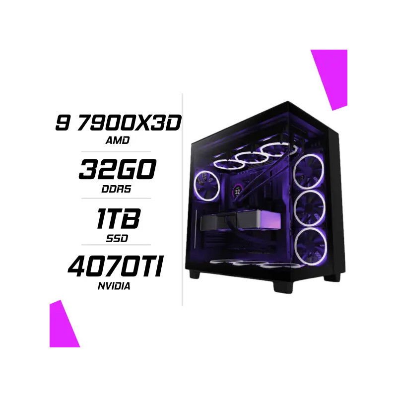 PC Gamer Ryzen 9 7900X3D RTX 4070TI PC Gamer Ryzen 9 7900X3D RTX 4070TI