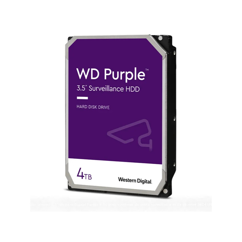 WESTERN DIGITAL Disque dur 4TB Purple Surveillance WESTERN DIGITAL Disque dur 4TB Purple Surveillance