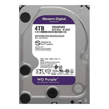 WESTERN DIGITAL Disque dur 4TB Purple Surveillance