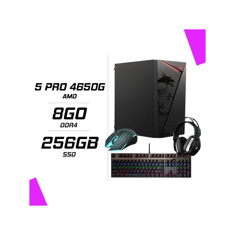PC Gamer Ryzen 5 PRO 4650G + combo Rapoo PC Gamer Ryzen 5 PRO 4650G + combo Rapoo