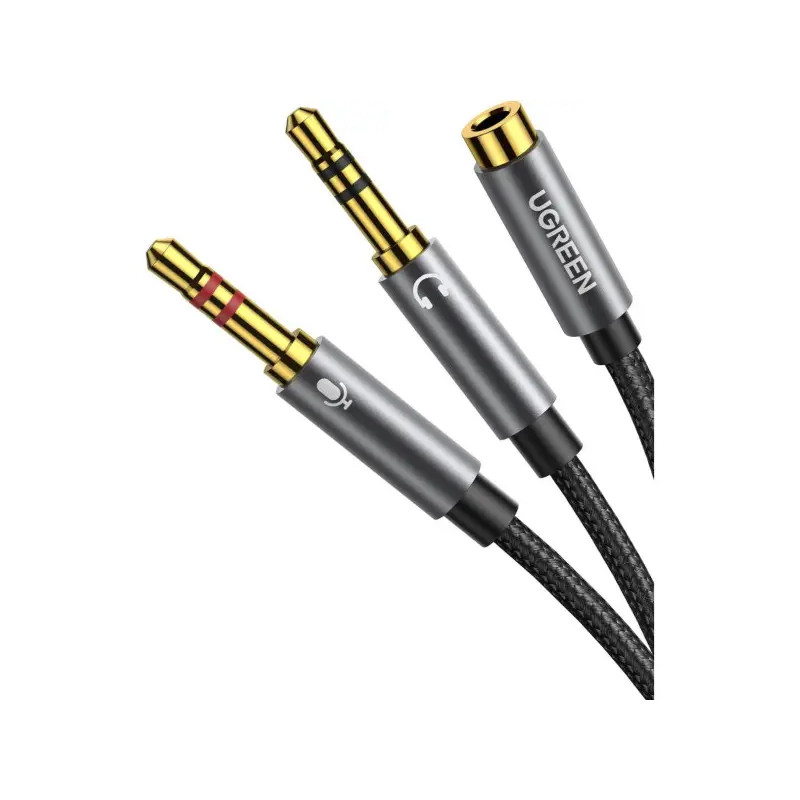 Ugreen Cable Audio 3.5mm Male to 3.5mm Female Aliminum Noir (20899) Ugreen Cable Audio 3.5mm Male to 3.5mm Female Aliminum Noir (20899)