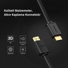Ugreen Cable HDMI Male to Male 3M (10108)