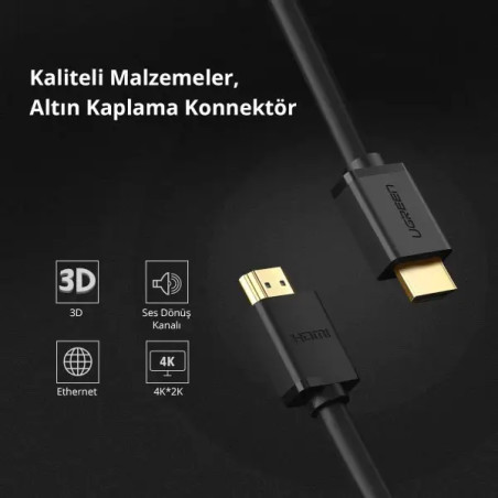 Ugreen Cable HDMI Male to Male 3M (10108)