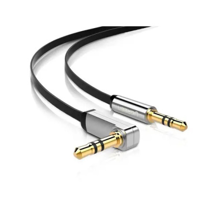 Ugreen Cable Audio Jack flat Angled 3.5mm Male to Male 1M (10597)