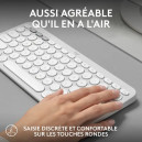 Logitech Pebble Keys 2 K380s Blanc