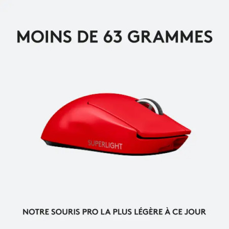 Logitech Wireless Gaming Pro X Superlight Rouge