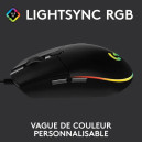 Logitech G203 LightSync Noir