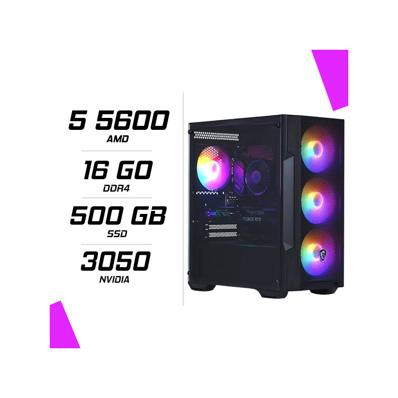 PC Gamer Ryzen 5 5600 RTX 3050 6G PC Gamer Ryzen 5 5600 RTX 3050 6G