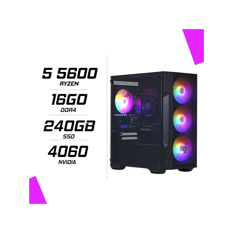 PC Gamer AMD Ryzen 5 5600 RTX 4060 8G PC Gamer AMD Ryzen 5 5600 RTX 4060 8G