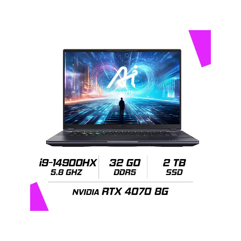 AORUS 16X ASG-63FRC65SH i9-14900HX/32GB DDR5/2TB SSD/RTX 4070 8GB/16″ 165Hz/Windows 11 AORUS 16X ASG-63FRC65SH i9-14900HX/32GB DDR5/2TB SSD/RTX 4070 8GB/16″ 165Hz/Windows 11