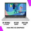MSI Modern 14 C12MO-1255MA Intel i5-1235U/16Go DDR4/512GB SSD/14" FHD IPS/Windows11 - Urban Silver MSI Modern 14 C12MO-1255MA Intel i5-1235U/16Go DDR4/512GB SSD/14" FHD IPS/Windows11 - Urban Silver
