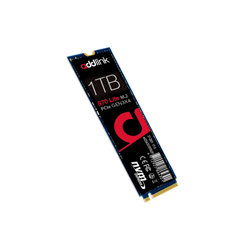 Addlink S70 Lite 1TB SSD M.2 PCle GEN3X4 | ad1TBS70LTM2P Addlink S70 Lite 1TB SSD M.2 PCle GEN3X4 | ad1TBS70LTM2P