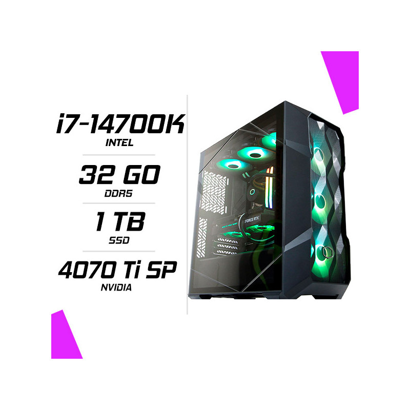 PC Gamer Intel i7-14700K RTX 4070 Ti SUPER 16GB PC Gamer Intel i7-14700K RTX 4070 Ti SUPER 16GB