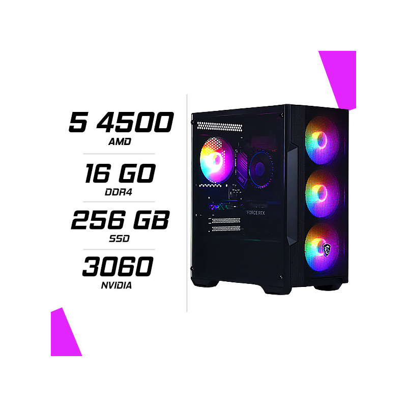 PC Gamer AMD Ryzen 5 4500 RTX 3060 12G PC Gamer AMD Ryzen 5 4500 RTX 3060 12G