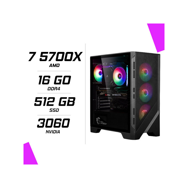 PC Gamer AMD Ryzen 7 5700X RTX 3060 12G PC Gamer AMD Ryzen 7 5700X RTX 3060 12G