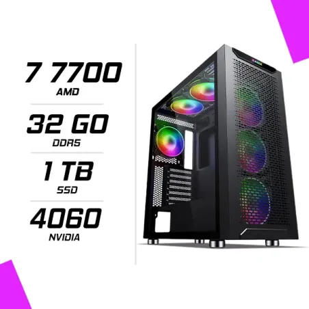 PC Gamer AMD Ryzen 7 7700 RTX 4060 8G