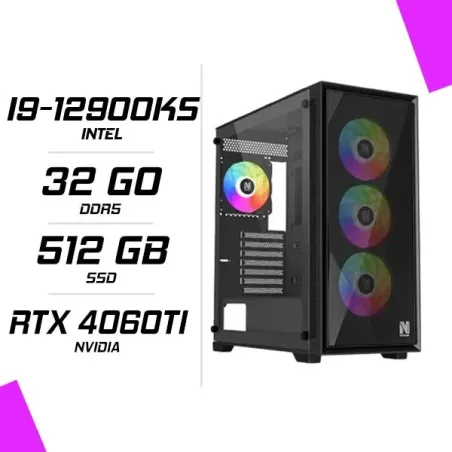 PC Gamer intel i9-12900KS RTX 4060 Ti