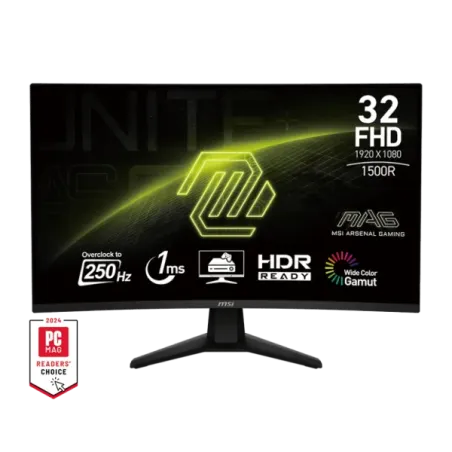 MSI MAG 32C6X 32" 250Hz 1ms FHD - Moniteur PC