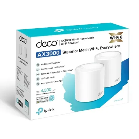 TP-Link Deco X50 | Système Wi-Fi 6 maillé AX3000 pour toute la maison
