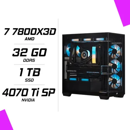 PC Gamer AMD Ryzen 7 7800X3D RTX 4070 Ti SUPER 16GB