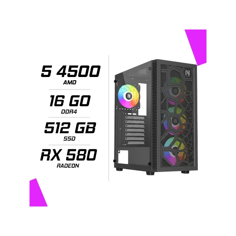 PC Gamer GTA 5 AMD Ryzen 5 4500 RX 580 8GB PC Gamer GTA 5 AMD Ryzen 5 4500 RX 580 8GB