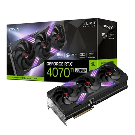 PNY GeForce RTX 4070 Ti SUPER 16GB XLR8 Gaming VERTO EPIC-X RGB - Carte graphique