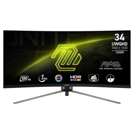 MSI MAG 345CQR 34" 180Hz 1ms UWQHD - Écran