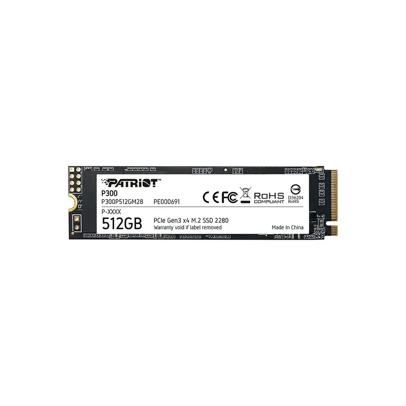 PATRIOT P300 512GB M.2 PCIE NVME SSD PATRIOT P300 512GB M.2 PCIE NVME SSD