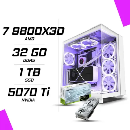 PC Gamer AMD Ryzen 7 9800X3D GIGABYTE RTX 5070 TI EAGLE ICE 16G