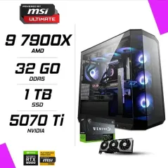 PC Gamer AMD Ryzen 9 7900X MSI RTX 5070 Ti 16G