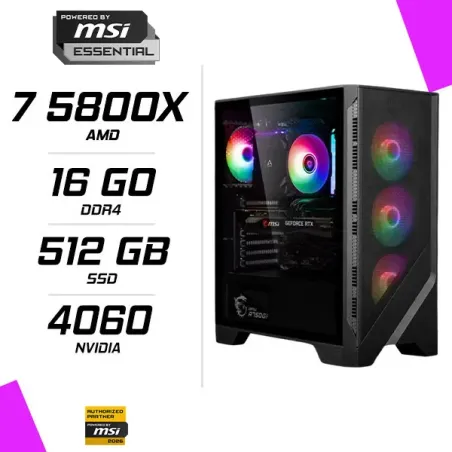 PC Gamer AMD Ryzen 7 5800X RTX 4060 8G