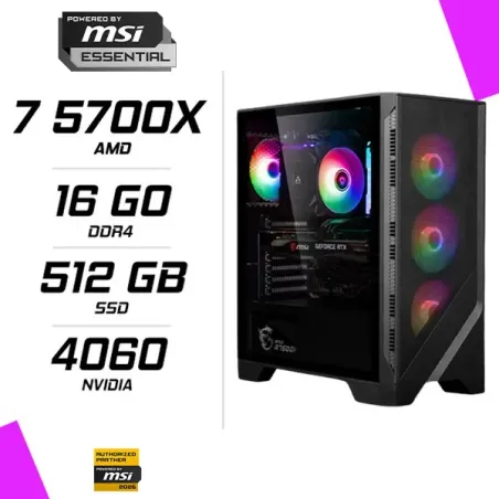PC Gamer AMD Ryzen 7 5700X RTX 4060 8G
