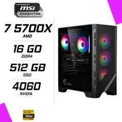 PC Gamer Ryzen 7 5700X RTX 4060 8G - PC Gamer
