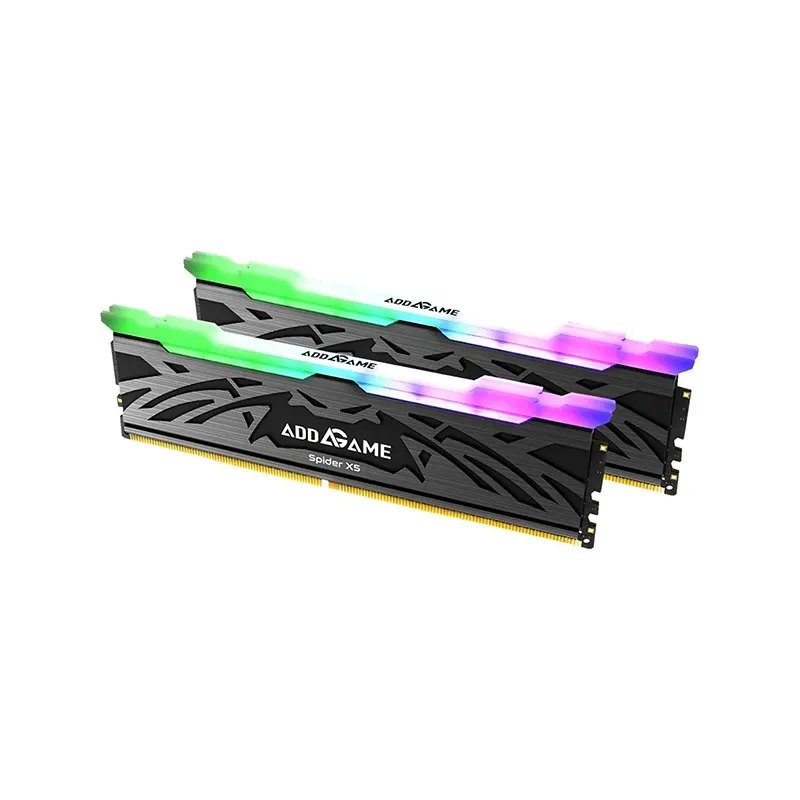 Addlink AddGame Spider X5 RGB 32GB (2x16GB) DDR5 5600MHZ CL40 Mémoire avec Heatsink | AG16GB56C40X5UBX2 Addlink AddGame Spider X5 RGB 32GB (2x16GB) DDR5 5600MHZ CL40 Mémoire avec Heatsink | AG16GB56C40X5UBX2