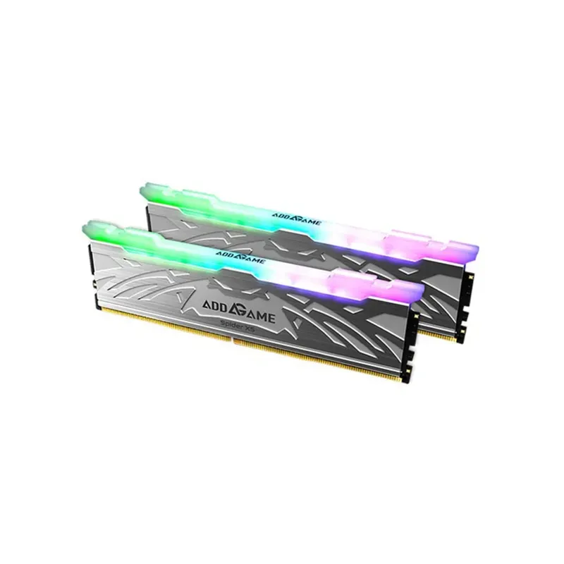 Addlink AddGame Spider X5 RGB 32GB (2x16GB) DDR5 6000MHZ CL38 Mémoire avec Heatsink - Silver | AG16GB60C38X5USX2 Addlink AddGame Spider X5 RGB 32GB (2x16GB) DDR5 6000MHZ CL38 Mémoire avec Heatsink - Silver | AG16GB60C38X5USX2