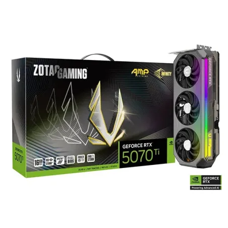 ZOTAC GAMING GeForce RTX 5070 Ti AMP EXTREME INFINITY 16GB GDDR7 - Carte Graphique