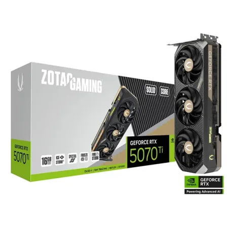 ZOTAC GAMING GeForce RTX 5070 Ti SOLID CORE 16GB GDDR7 - Carte graphique