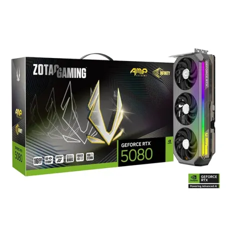 ZOTAC GAMING GeForce RTX 5080 AMP EXTREME INFINITY 16GB GDDR7 - Carte Graphique