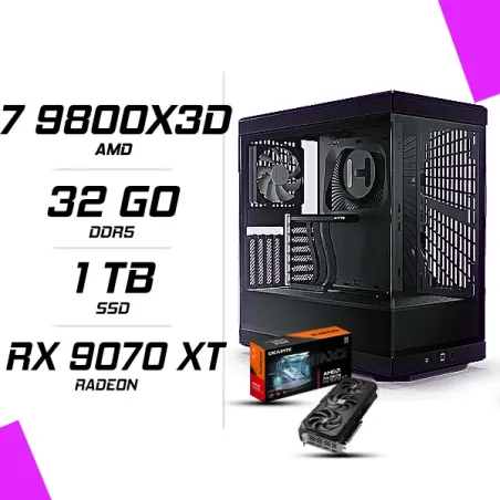 PC Gamer AMD Ryzen 7 9800X3D RADEON RX 9070 XT 16G