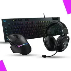 PACK Logitech G502X Plus LIGHTSPEED RGB + Logitech G815 Carbone + Logitech G Pro X Lightspeed