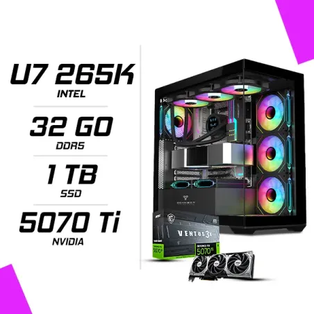 PC Gamer Intel Ultra 7 265K MSI RTX 5070 Ti 16G
