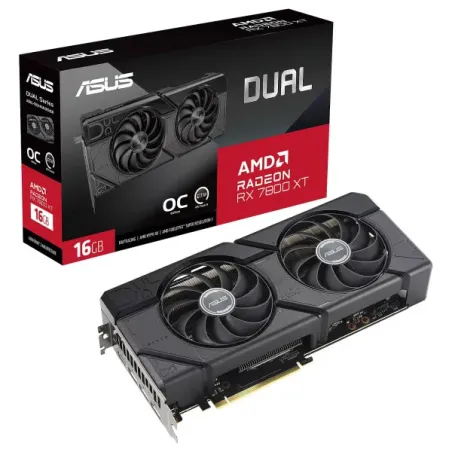 ASUS Dual Radeon RX 7800 XT OC Edition 16GB GDDR6 - Carte graphique