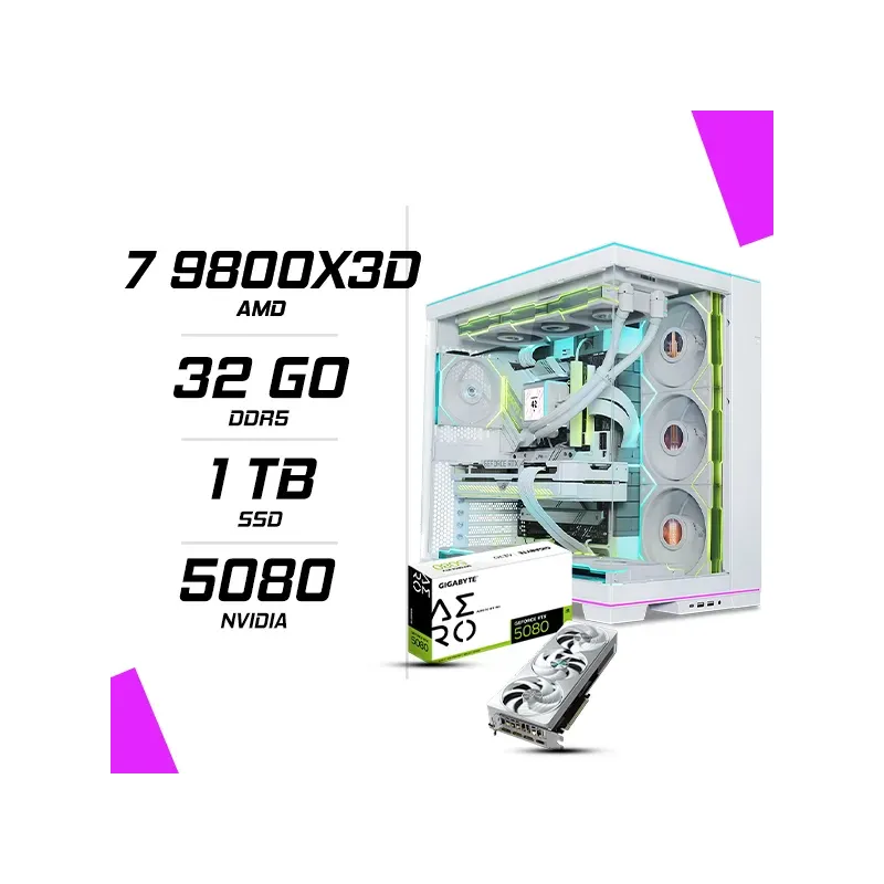 PC Gamer AMD Ryzen 7 9800X3D GIGABYTE RTX 5080 AERO 16G PC Gamer AMD Ryzen 7 9800X3D GIGABYTE RTX 5080 AERO 16G
