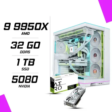 PC Gamer AMD Ryzen 9 9950X GIGABYTE RTX 5080 AERO 16G