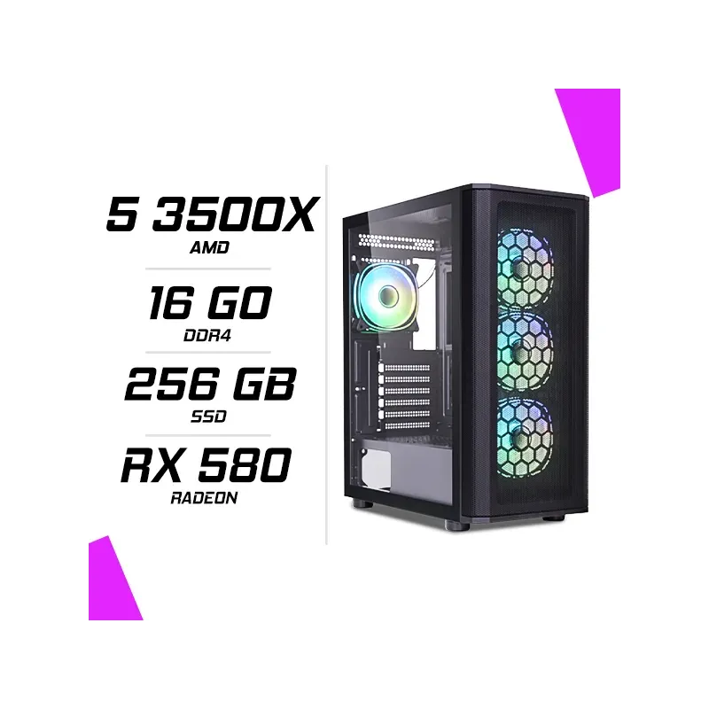 PC Gamer AMD Ryzen 5 3500X RX 580 8GB PC Gamer AMD Ryzen 5 3500X RX 580 8GB